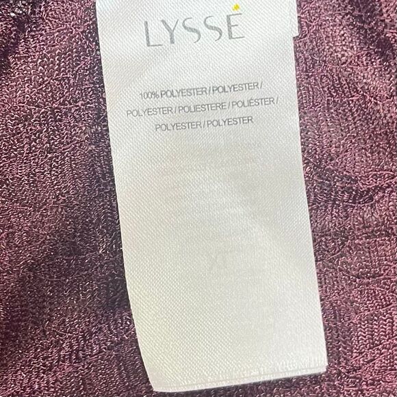 Lyssé Burgundy Women's Sheer Open Front Kimono Cardigan XL - Picture 7 of 12
